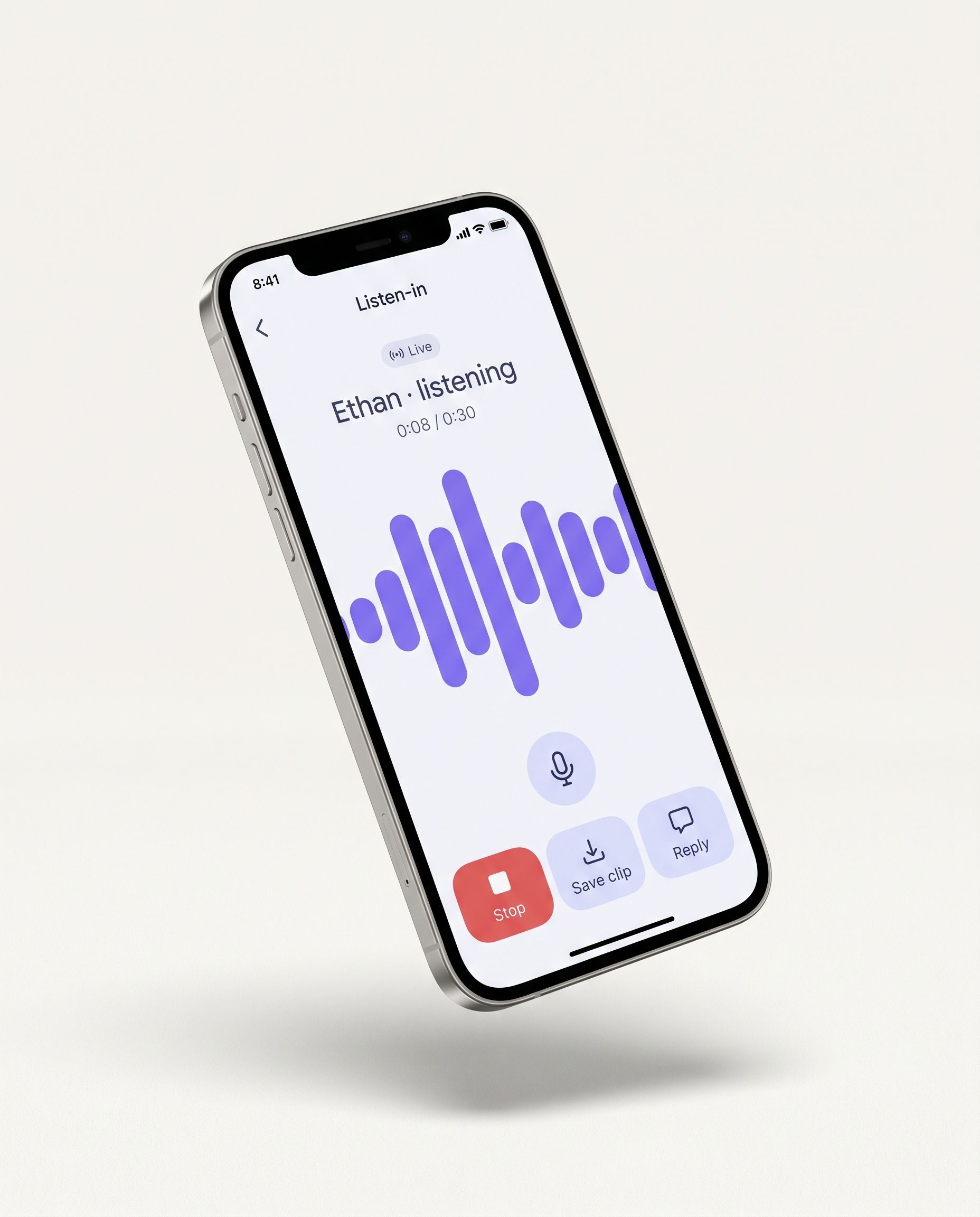 Ambient audio check-in