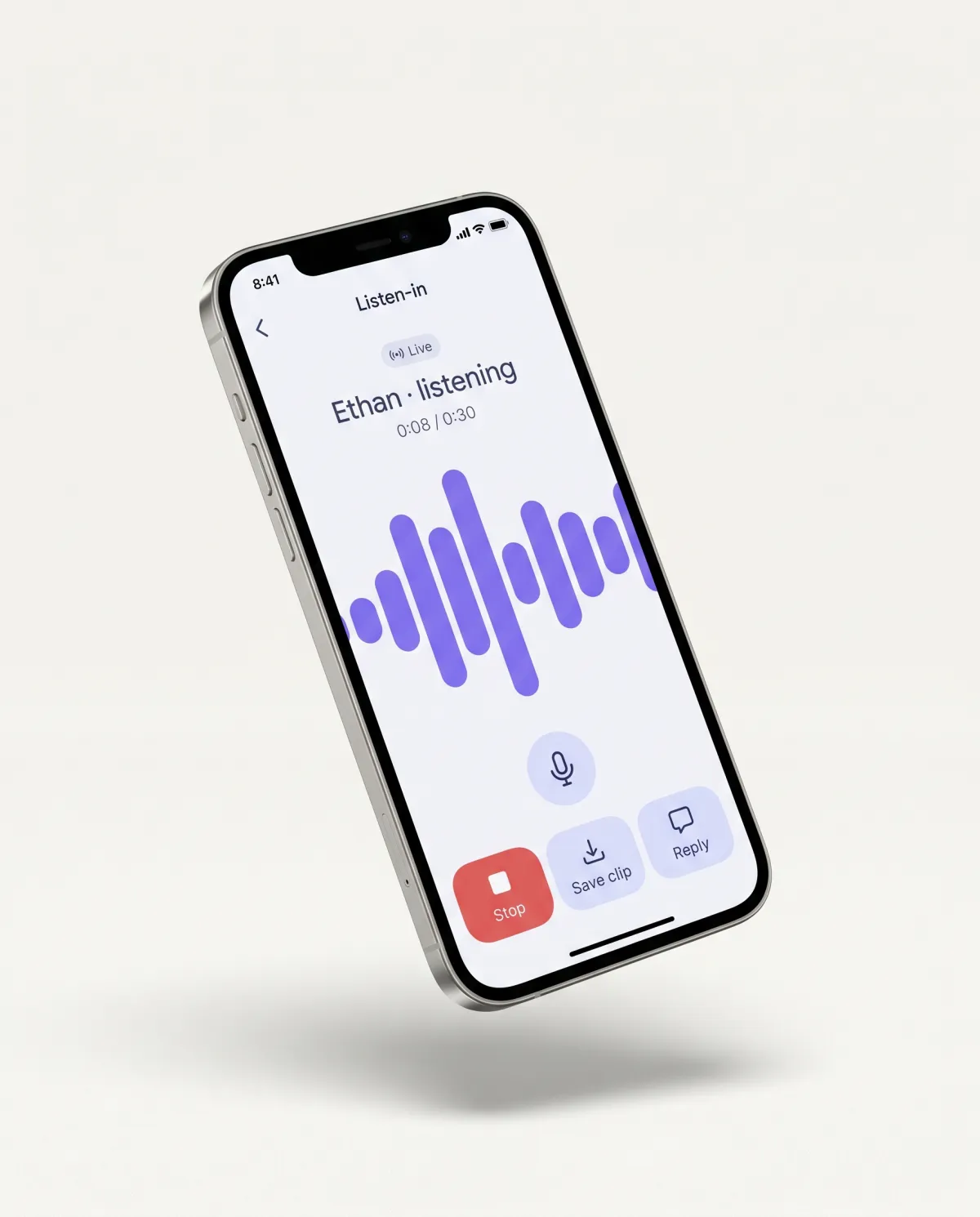 Ambient audio check-in