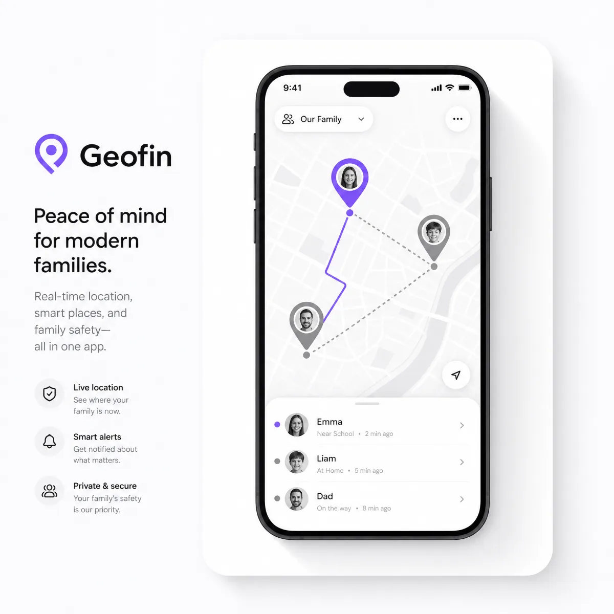 Geofin map view
